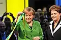 2012 eröffnete Bundeskanzlerin Angela Merkel zusammen mit der brasilianischen Präsidentin die Computermesse Cebit.