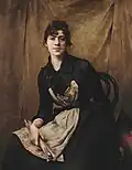 Eine Kunstmalerin aus Polen, Anna Bilińska: Sie hat sich hier selbst gemalt.