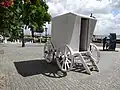 Eine Badekarre in Wyk. Heute nutzen sie Strandwärter.