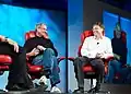 Im Jahr 2007 mit Steve Jobs von Apple