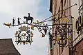 Ein Restaurant in Nürnberg: Das Horn ist ein altes Symbol für die Post.