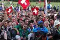 Pfadis aus der Schweiz bei einem Treffen.