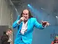 Guildo Horn nahm mit einem Schlagerlied am Eurovision Song Contest teil.
