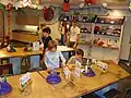 Im Kunstraum eines Kindermuseums in den USA
