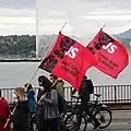 Eine Demonstration der Jungsozialisten in Genf
