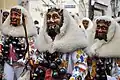 In der schwäbischen Fasnet gibt es Narrenzünfte mit vielen Figuren, so wie diese aus Rottenburg am Neckar.