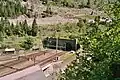 Der Eingang des Gotthard-Tunnels für Eisenbahnen