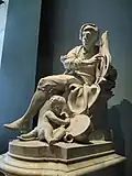 Seine Statue in einem Londoner Museum