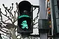 Ein Mainzelmännchen als Ampelmännchen in Mainz