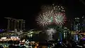 Feuerwerk für das chinesische Neujahrsfest in Singapur