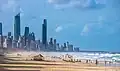 Am Strand der Gold Coast in Australien