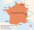 In diesen Gegenden wird in Europa Französisch gesprochen.