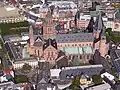 Die Mainzer Altstadt von oben. In der Mitte der Mainzer Dom.