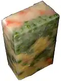 Dieser Eisblock ist eine gefrorene Suppe.