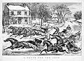 Vor 150 Jahren: ein Wettstreit mit Pferdeschlitten in den USA.