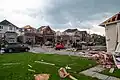 Schäden in einer Stadt in Kanada