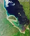 Die James Bay in Kanada, aus dem Weltraum fotografiert