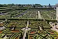 Der Garten beim Schloss Villandry in Frankreich sieht aus wie in der Renaissance.