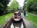 Eine Schleuse für kleine Boote