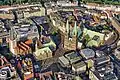 Der Marktplatz aus der Luft gesehen, mit dem Bremer Dom in der Mitte