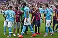 Spiel des SSC Neapel gegen Barça
