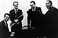 Das Dave Brubeck Quartet, ein weltberühmtes Jazzquartett, im Jahr 1962