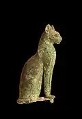 Eine Katzenstatue aus der Antike