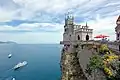 Das „Schwalbennest“, ein Schloss über einer Klippe in der Nähe von Jalta