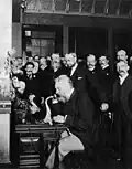 Alexander Graham Bell in New York im Jahr 1892