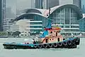 Boot im Hafen Victoria Harbour