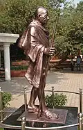 Ein Denkmal für Mahatma Gandhi