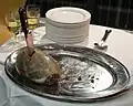 Haggis ist eine Art Pudding aus Innereien von Schafen.