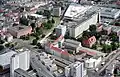 Stadtmitte von Cottbus von oben