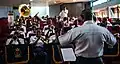 Hier übt das Orchester der Marine von Nigeria.