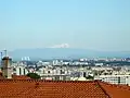 Der Mont Blanc von der Stadt Lyon aus gesehen