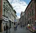 Die Pontstraße, mit dem Zeitungsmuseum rechts