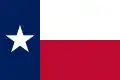 Die Flagge von Texas gab dem Staat seinen Spitznamen „Staat des einsamen Sterns“.