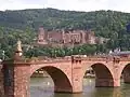 Königstuhl mit Schloss und Alter Brücke