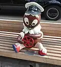 In Erfurt sieht man auch eine Statue von Pittiplatsch