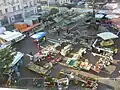 Ein Markt in Cherbourg in Frankreich