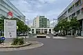 Einfahrt zum Kepler Universitätsklinikum in Linz