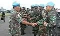 Ein Chef von Truppen für die UNO: General James Aloizi Mwakibolwa aus Tansania.