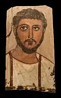 Ein seltenes Bild aus Ägypten, in der Römerzeit. Viele Römer waren lieber glattrasiert.
