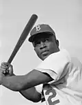 Foto aus dem Jahr 1954: Ein bekannter Spieler war Jackie Robinson von den Brooklyn Dodgers.