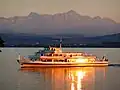 Eine Fähre von Romanshorn nach Friedrichshafen