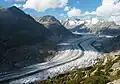 Der Aletschgletscher ist der längste Gletscher der Alpen