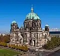 Wohl die bekannteste deutsche evangelische Kirche: der Berliner Dom.