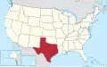 Texas nimmt eine große Fläche im Süden der USA ein.