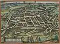 Vilnius auf einer Karte aus dem Jahr 1576