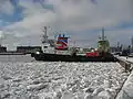 Eis vor der Küste Helsinkis. Im Winter friert die Ostsee um Finnland herum oft zu.